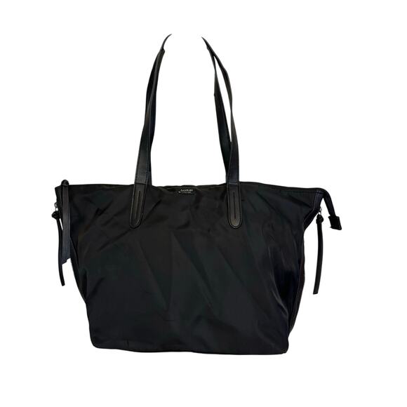 Botkier NY Bond Shoulder Tote Bag Black Work Office Classic Purse Vegan Leather - Picture 1 of 8